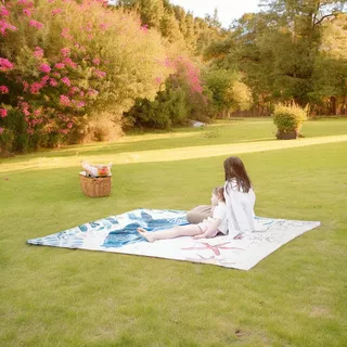 Koc piknikowy inSPORTline Maritino 208x197 cm + szpilki
