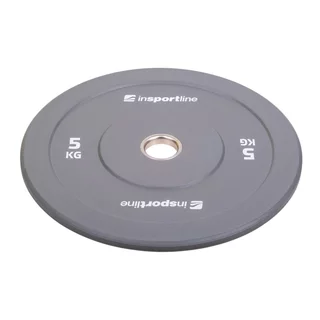Gumový kotouč inSPORTline Bumper Plate Go 5 kg 50 mm