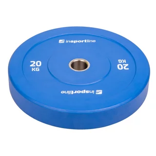 Gumový kotouč inSPORTline Bumper Plate Go 20 kg 50 mm