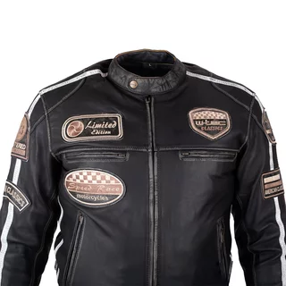 Men’s Leather Motorcycle Jacket W-TEC Sheawen Vintage