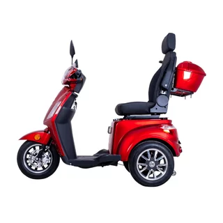 Elektrický tříkolový vozík inSPORTline Zorica Deluxe s elektromagnetickou brzdou - červená