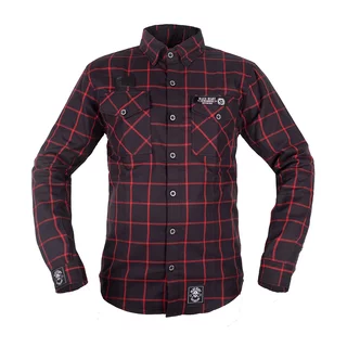 Košile W-TEC Black Heart Respector - černá s červeným pruhem