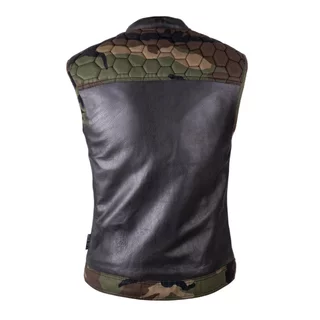 Moto vesta W-TEC Black Heart Regimento - tmavě šedá-kamufláž