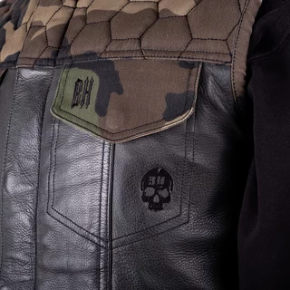 Moto vesta W-TEC Black Heart Regimento - tmavě šedá-kamufláž