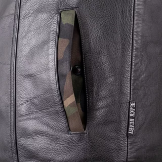 Moto vesta W-TEC Black Heart Regimento - tmavě šedá-kamufláž