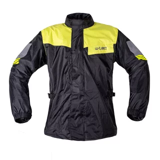 Moto pláštěnka W-TEC Igava - 2.jakost - černá-fluo zelená