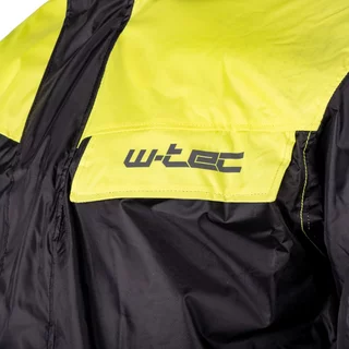 Moto pláštěnka W-TEC Igava - 2.jakost - černá-fluo zelená