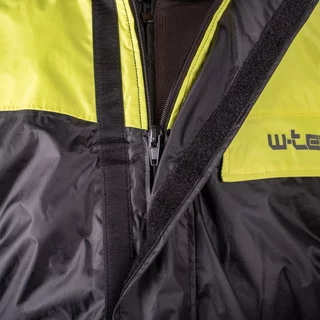 Moto pláštěnka W-TEC Igava - 2.jakost - černá-fluo zelená
