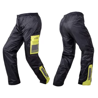 Pláštěnkové moto kalhoty W-TEC Colnari - černá-fluo zelená
