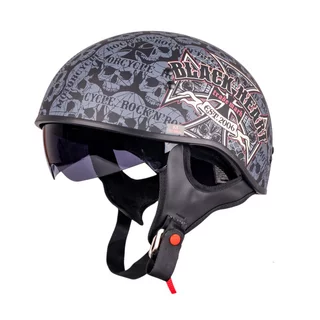 Moto přilba W-TEC Black Heart V535 Cross Skull