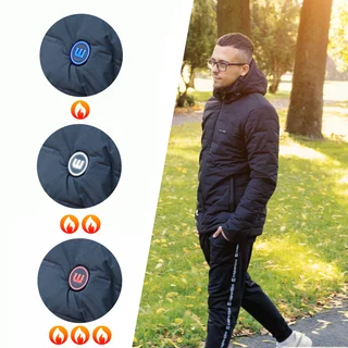 Pánská vyhřívaná bunda W-TEC HEATborg - khaki