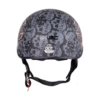 Motorcycle Helmet W-TEC Black Heart V535 Cross Skull