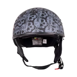 Motorcycle Helmet W-TEC Black Heart V535 Cross Skull