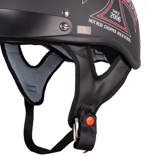 Motorcycle Helmet W-TEC Black Heart V531 Iron Cross - Black
