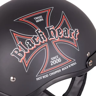 Motorcycle Helmet W-TEC Black Heart V531 Iron Cross - Black