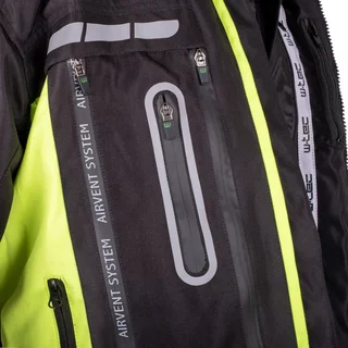 Moto bunda W-TEC Gelnair EVO - černá-fluo