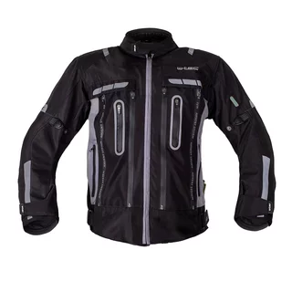 Moto bunda W-TEC Gelnair EVO - černá-fluo - černo-šedá