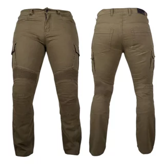 Moto jeansy W-TEC Wallbridge Olive - olivově zelená