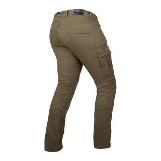 Moto jeansy W-TEC Wallbridge Olive - olivově zelená