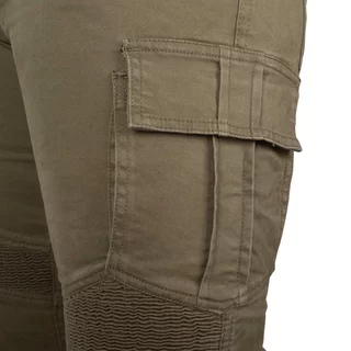 Moto jeansy W-TEC Wallbridge Olive - olivově zelená