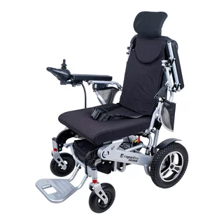 Elektrický invalidní vozík inSPORTline Hawkie Evo II s polohovatelným opěradlem 700W - stříbrná