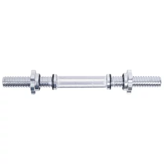 Hřídel na jednoruční činku inSPORTline Tufor 40cm/30mm se závitem a objímkami