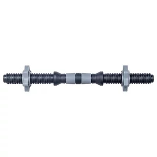 Hřídel na jednoruční činku inSPORTline Plafor 41cm/30mm plastová, se závitem a objímkami