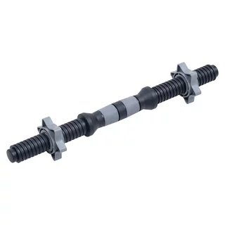 Hřídel na jednoruční činku inSPORTline Plafor 41cm/30mm plastová, se závitem a objímkami