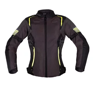 Dámská letní moto bunda W-TEC Jelsa - šedá-fluo