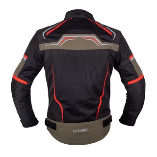 Letní moto bunda W-TEC Rovin - černo-zeleno-červená
