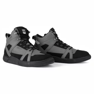 Moto boty W-TEC Milwook - šedo-černá