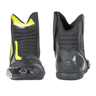Moto boty W-TEC GlamCE - černá-fluo žlutá