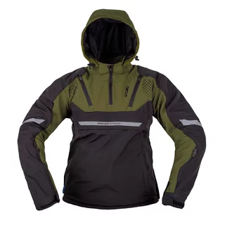 Pánská softshellová moto bunda W-TEC Annorack - černá - khaki-černá
