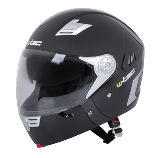 Motorradhelm W-TEC V220 - schwarz glänzend - schwarz glänzend