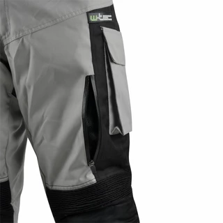 Pánské moto kalhoty W-TEC Rolph - světle šedá-černá