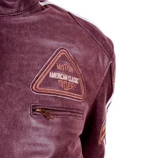 Leather Moto Jacket BOS 2058 Mahagon - Mahogany