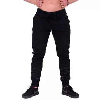 Pánské tepláky Nebbia Gym Hero Joggers 153 - M - Black