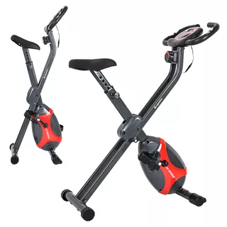 Folding Exercise Bike inSPORTline Xbike - Red-Grey