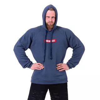 Men’s Hooded Sweatshirt Nebbia Red Label 149 - Dark Blue, L