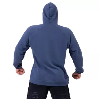 Men’s Hooded Sweatshirt Nebbia Red Label 149 - Dark Blue, M