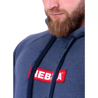 Men’s Hooded Sweatshirt Nebbia Red Label 149 - Dark Blue, L