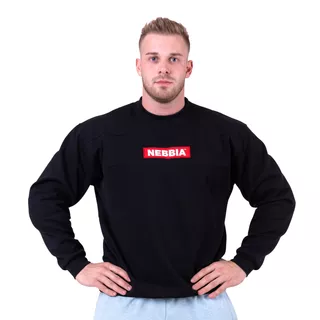 Męska bluza sportowa Nebbia Red Label 148 - Czarny - Czarny