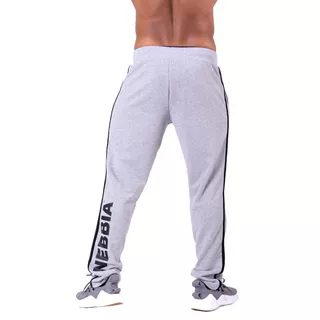 Męskie spodnie dresowe Nebbia Side Stripe Retro Joggers 154 - Szary