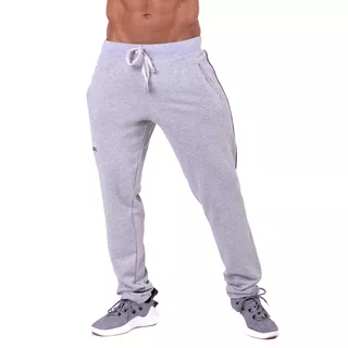 Pánské tepláky Nebbia Side Stripe Retro Joggers 154 - Grey