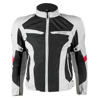 Herren Motorradjacke W-TEC Ventex - hell grau - hell grau