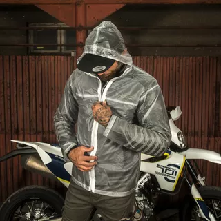 Motorcycle Raincoat W-TEC Lighty - L