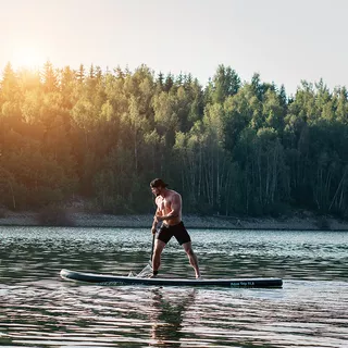 Paddleboard mit WORKER WaveTrip 11'6 "G2-Zubehör