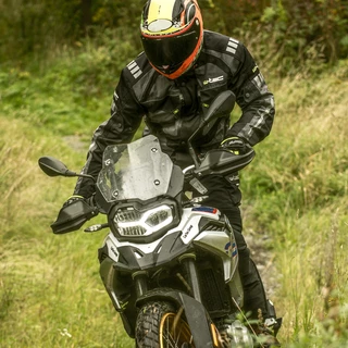Men’s Moto Jacket W-TEC Burdys GS-1613 - Black-Grey-Green