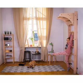 Wall Bars with Pull-Up Bar BenchK 111