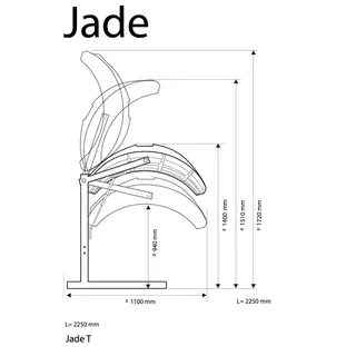 Jednostranné solárium Hapro Jade 12 T - 2.jakost